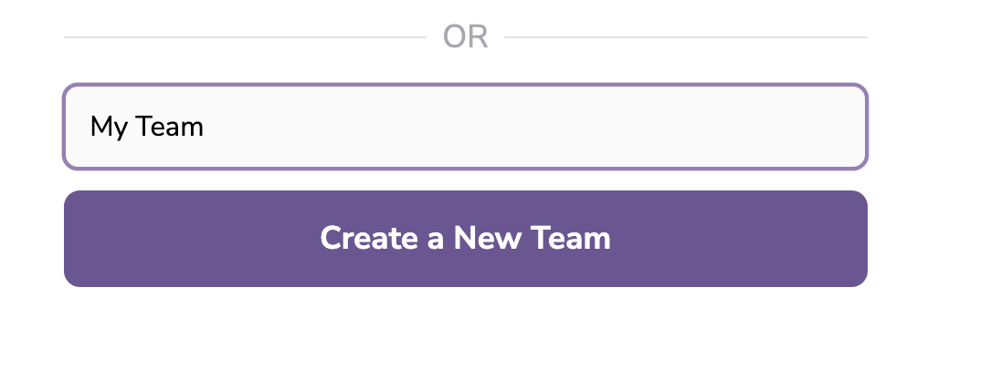 Create Team Form